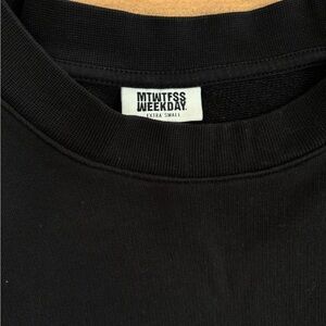 Weekday Charcoal Cotton Top